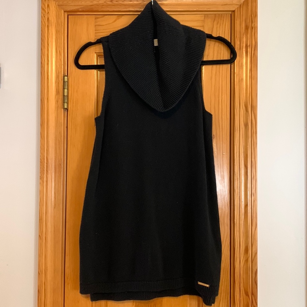 Michael by Michael Kors black sleeveless cowl neck sweater